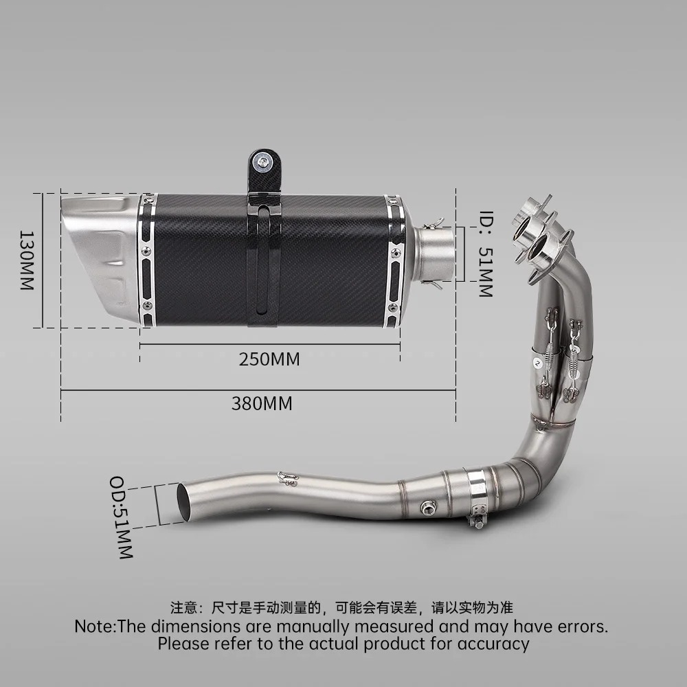 2021-2025  YZF MT09 R9 FZ09 XSR900 Slip on Motorcycle Exhaust Tips Muffler Complete Motocross Systems New Condition